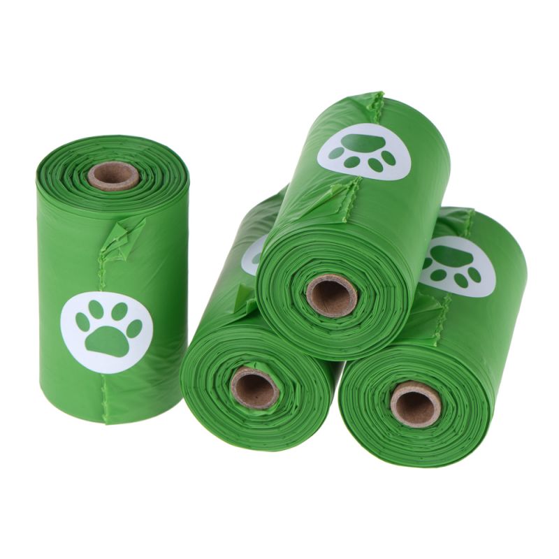 PETSWORLD Bolsas perfumadas para excrementos de perro, bolsas de basura  biodegradables para perros con dispensador y clip para correa, gruesas y